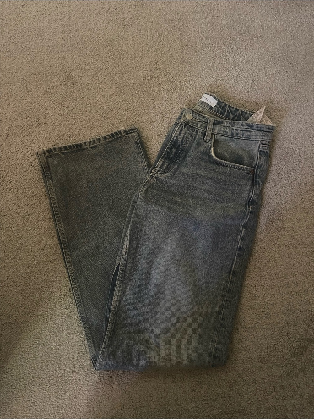 Women's Straight-Leg Jeans Acid wash